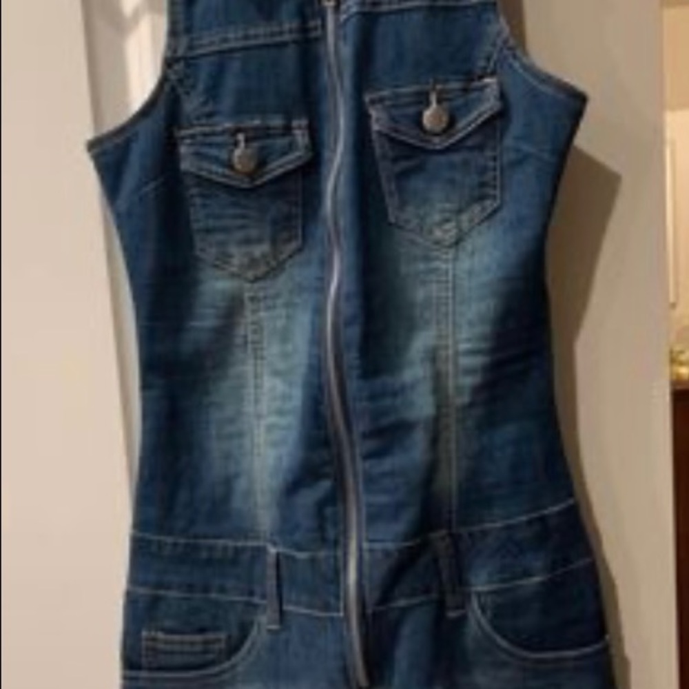 Jean Short Romper